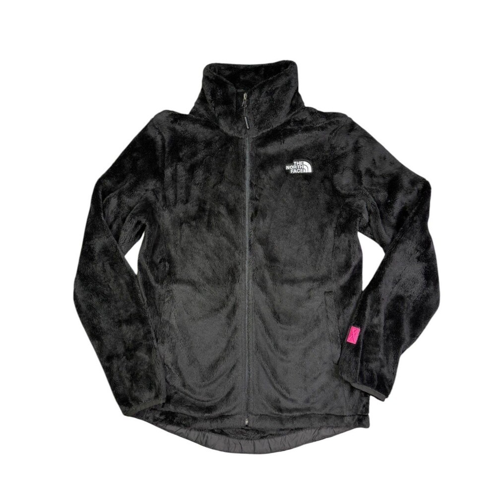 The North Face Osito Plush Fleece Full Zip Jacket Black Women Small NF0A3XEG